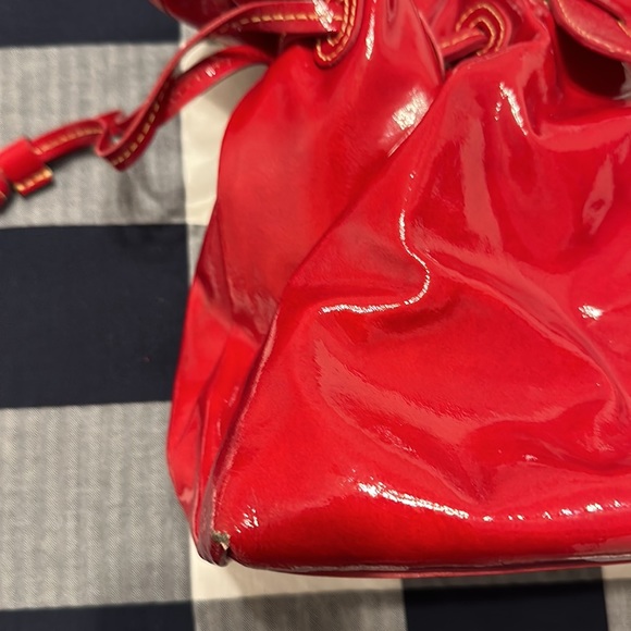 Dooney and Bourke Red Patent Leather Purse - Picture 11 of 16